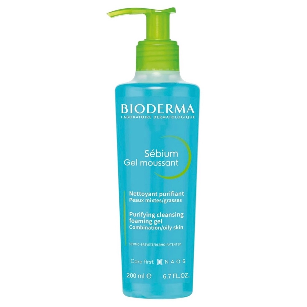 Bioderma Sebium Gel Moussant Purifying Cleansing Foaming Gel 6.7 Fl Oz NEW
